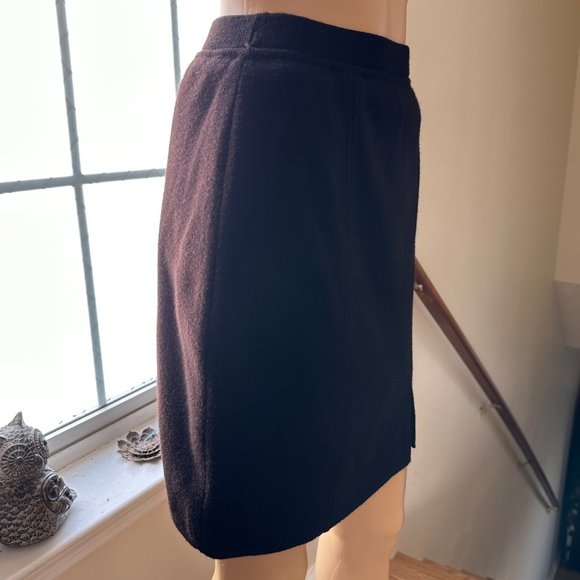 Dana Buchman|Womens|Woven Pencil Skirt|Small|Brown|100% Extra Fine Merino Wool - Picture 3 of 16